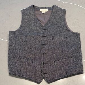 Vintage Ralph Lauren Denim & Supply Black and White Cotton Vest